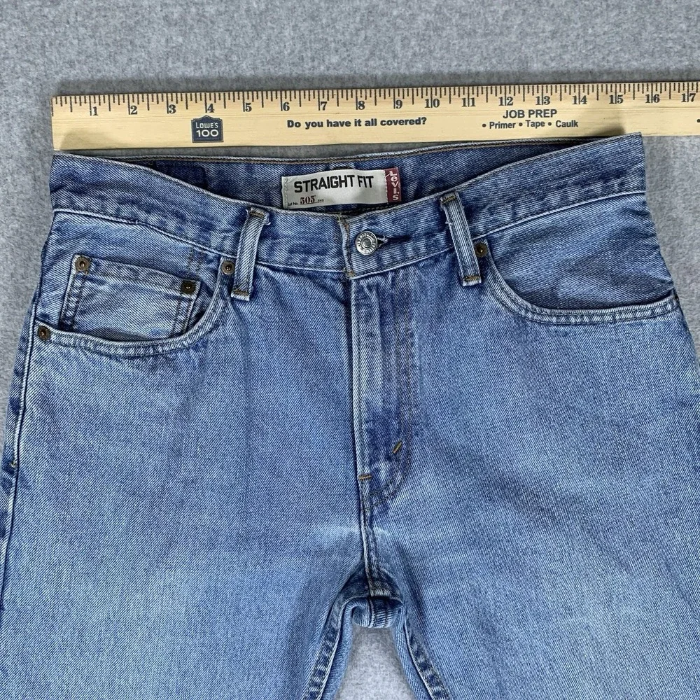 Vintage Levi's 505 Jeans 31x30 (31x27.5 Actual) Blue Medium Wash Straight Fit
